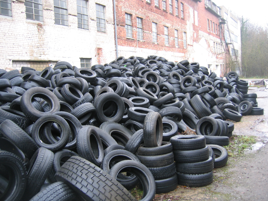 RECYCLING OLD TYRES